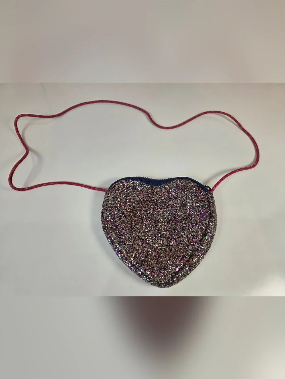 Crewcuts Glitter Heart Crossbody Purse Girls Sparkly Mini Bag